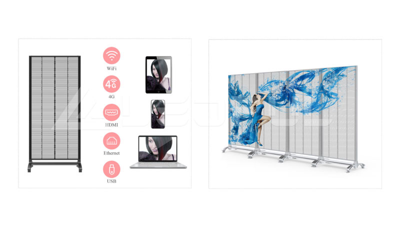 The Application of Transparent LED Display in the Scene